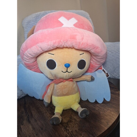 One Piece Tony Tony Chopper In Cape with Wings 18” Plush NWT Round1 Exclusive - Picture 1 of 3